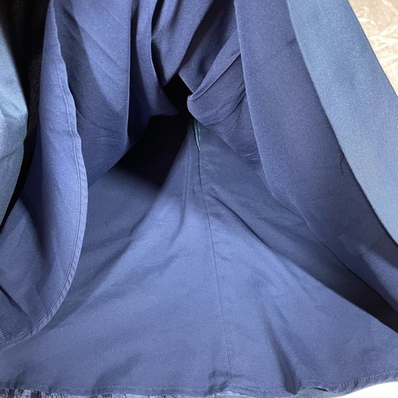 Wai Ming Halter Blue Dress Sz 2 - Picture 12 of 13